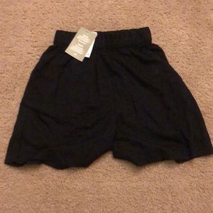 Black shorts with great material and never worn